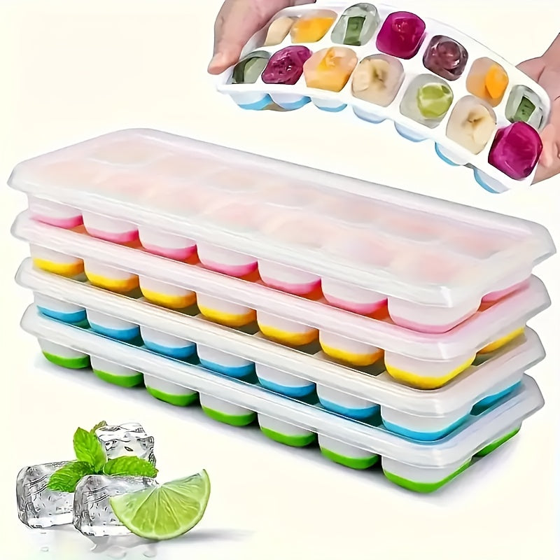 CityMartX™ Stackable Smart Ice Tray Set – Freeze Easy, Pop Clean!