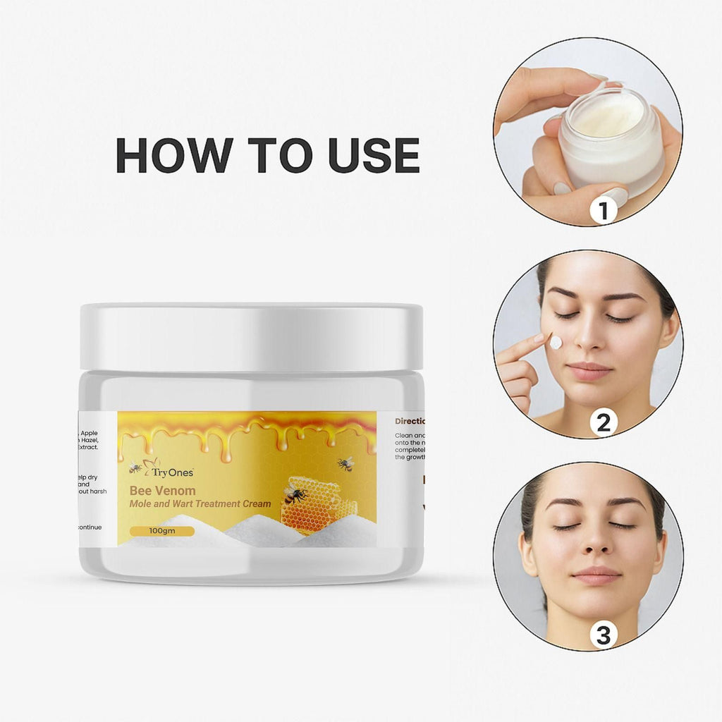 Bee Venom Mole and Wart Treatment Cream 200 gm Pack of 2